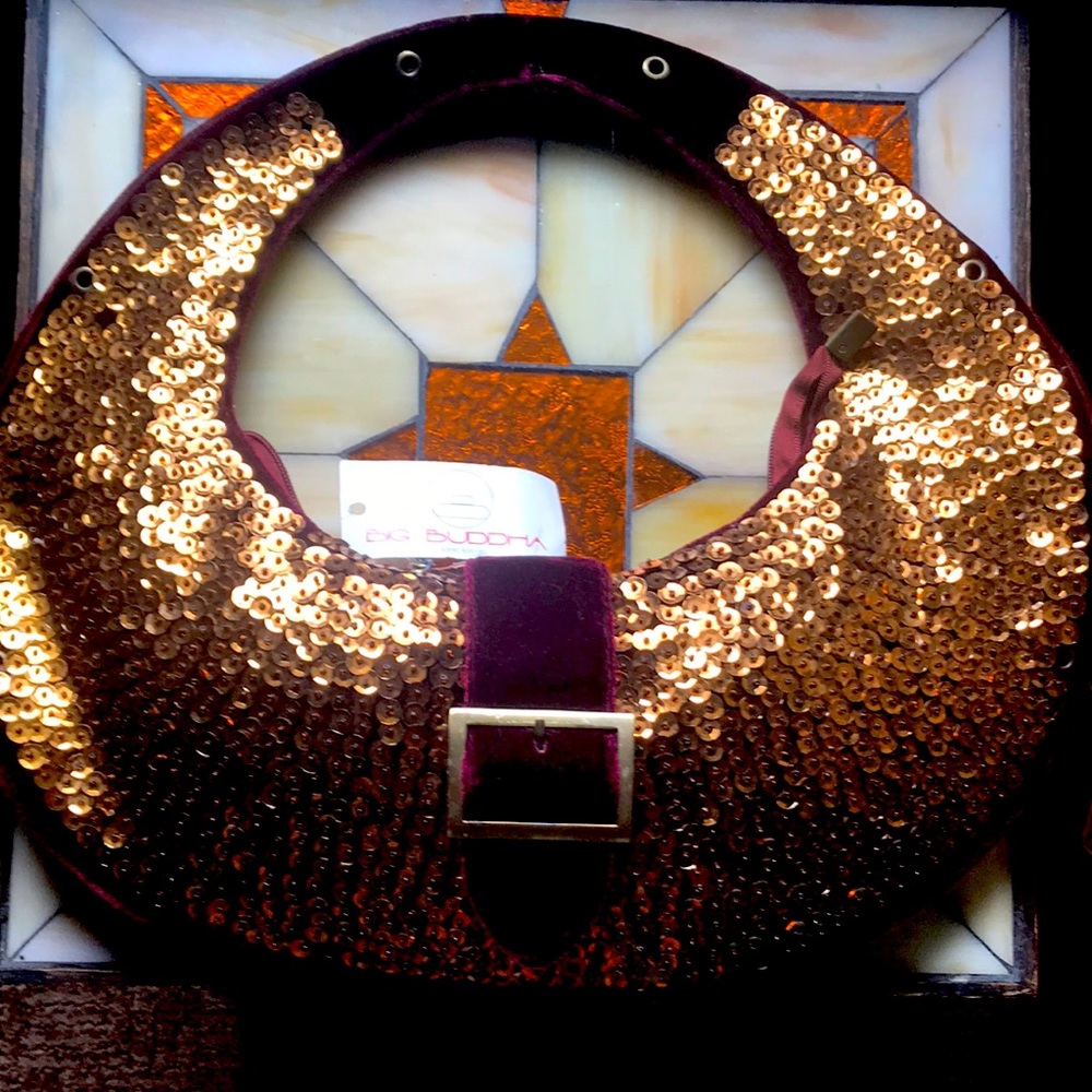 Sequin and Velvet Bag